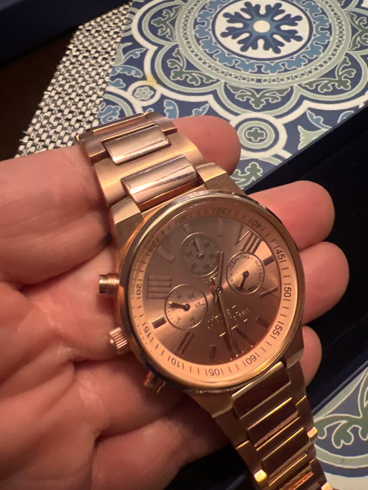 Rose gold tone lady’s Steel by Design Watch