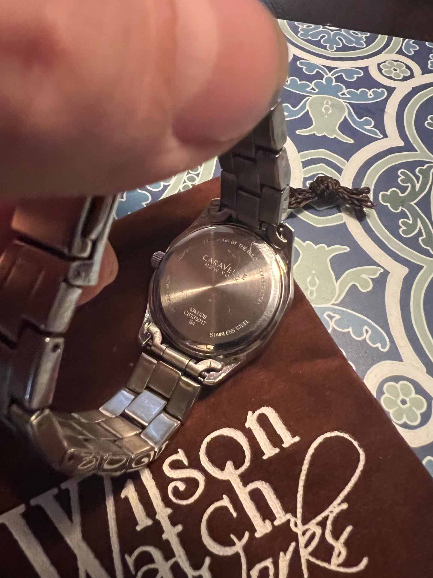 Lady’s Caravelle by Bulova crystal accent watch