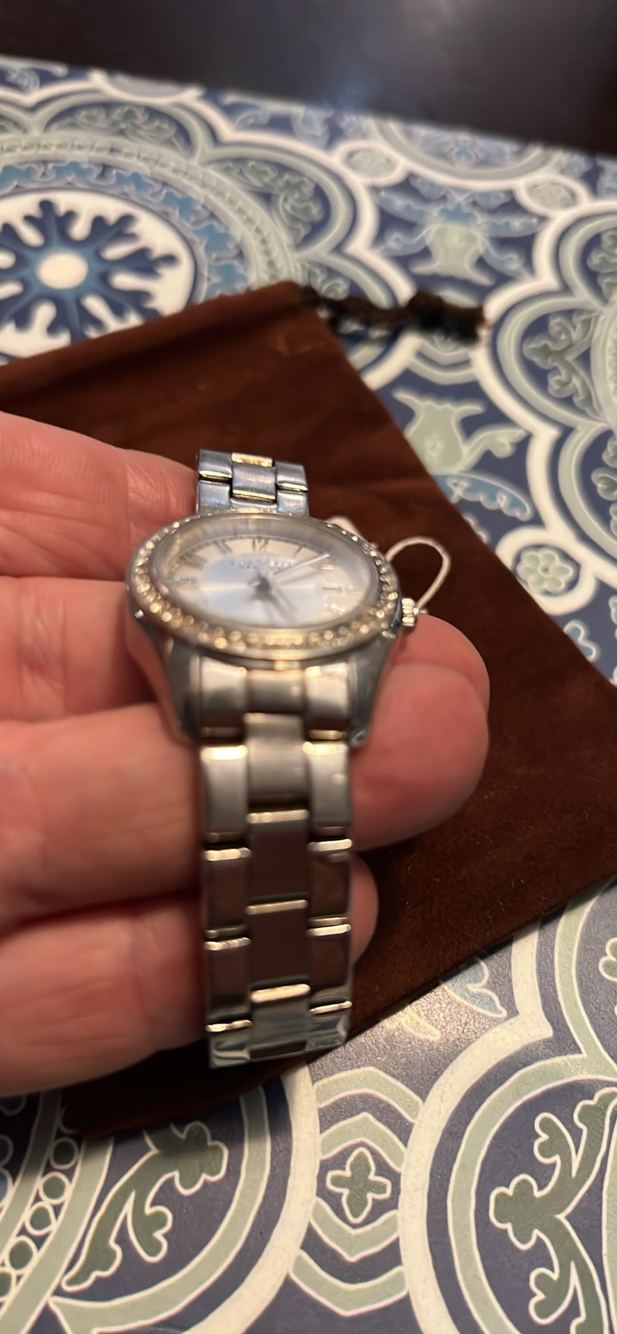 Lady’s Caravelle by Bulova crystal accent watch