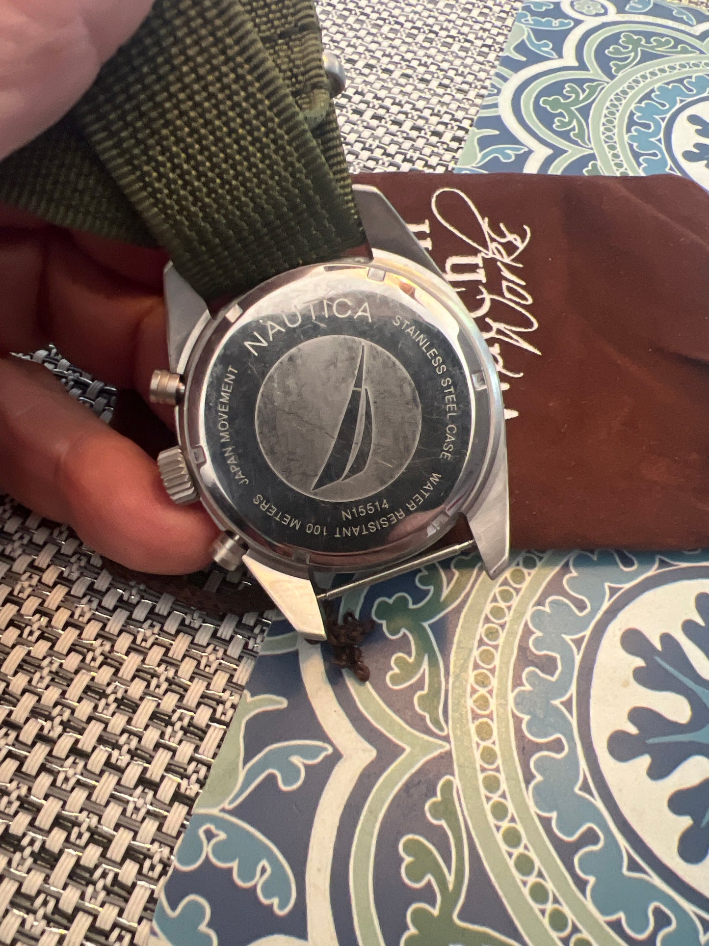 Men’s Nautica chronograph sailing watch N15514 b7