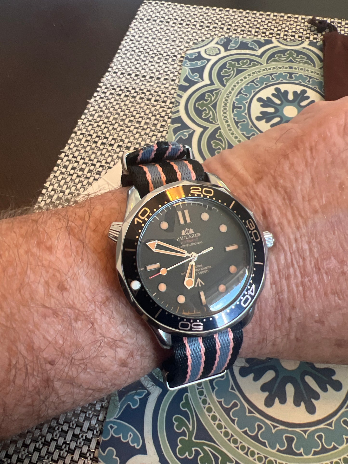Men’s Paul Ares automatic pro diver watch