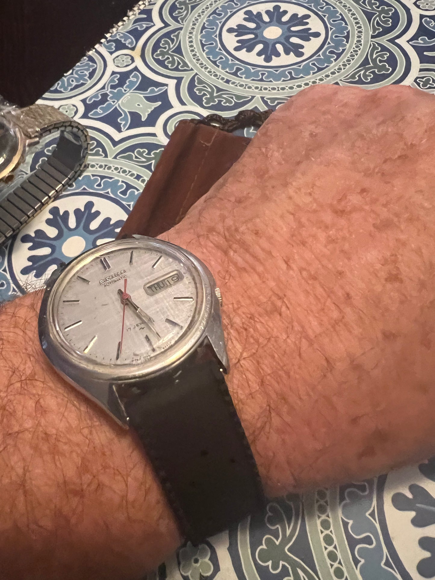 Men’s vintage Seiko automatic watch 7009-8599(P) runs perfectly