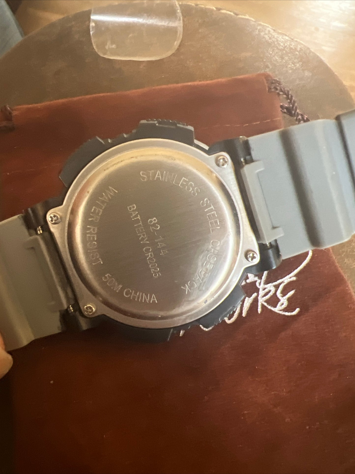 Men's Snow Camouflage Water Resistant 47 mm Digital Resin Watch 82-144