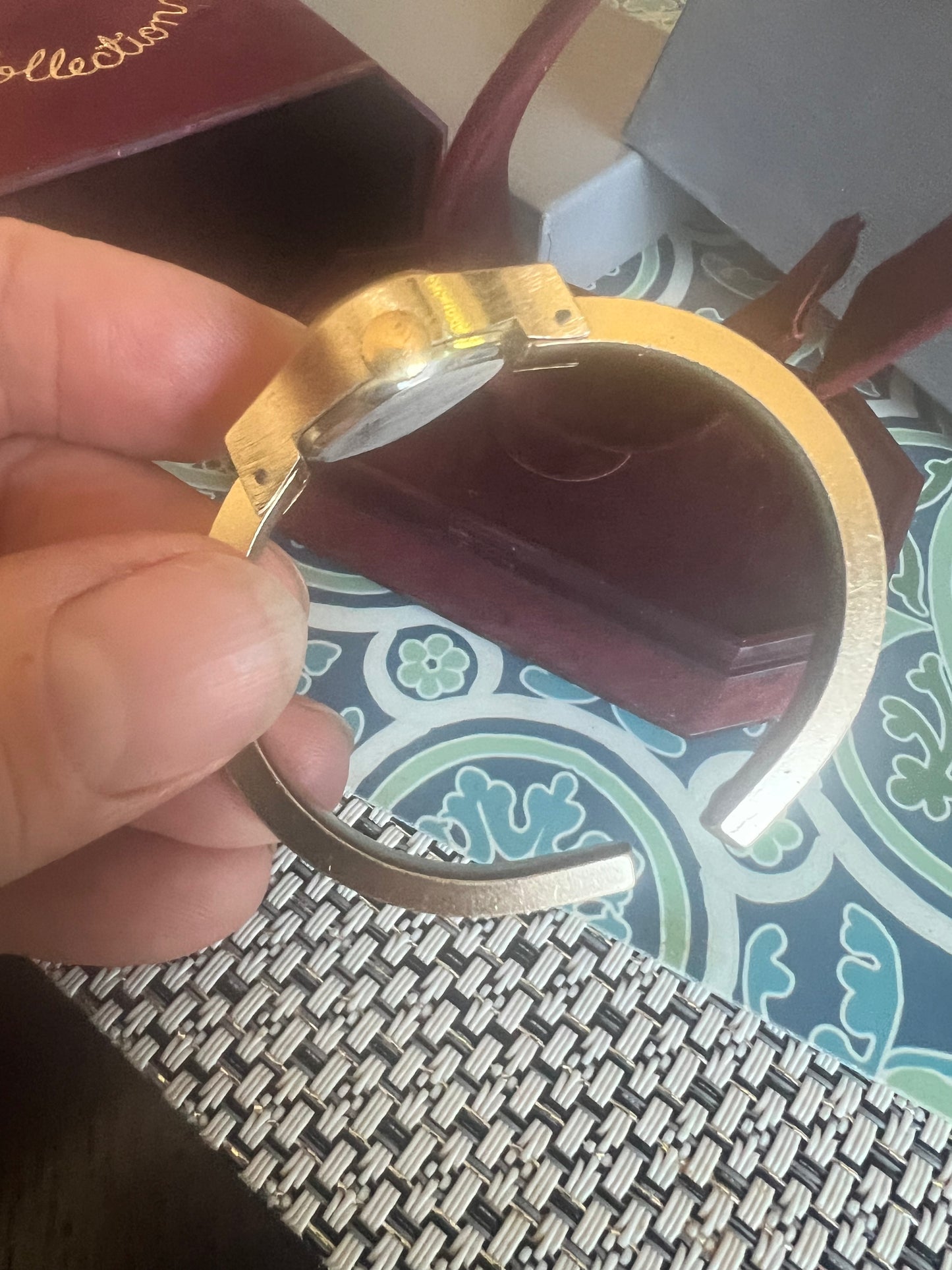 Vintage Dainty Timex winding bangle watch