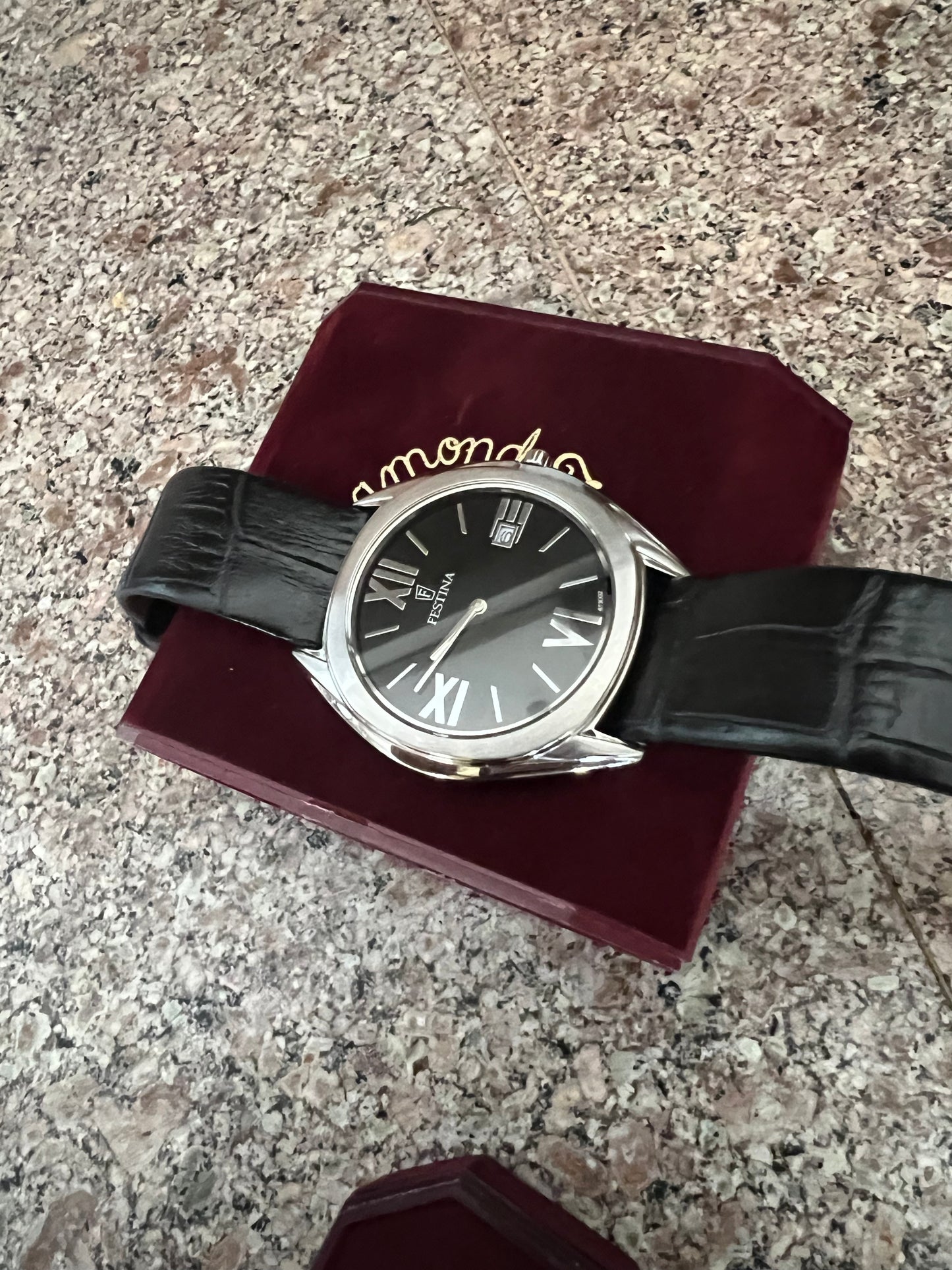 Men’s Festina slim-line under cuff dress watch