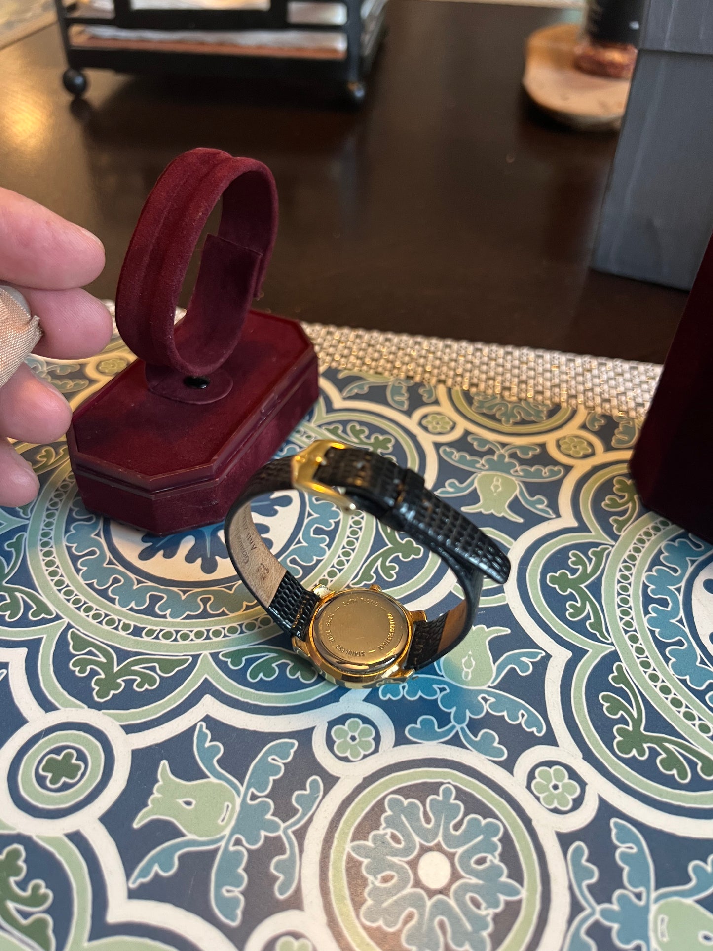 Ladies vintage Zarzare diamond accent watch