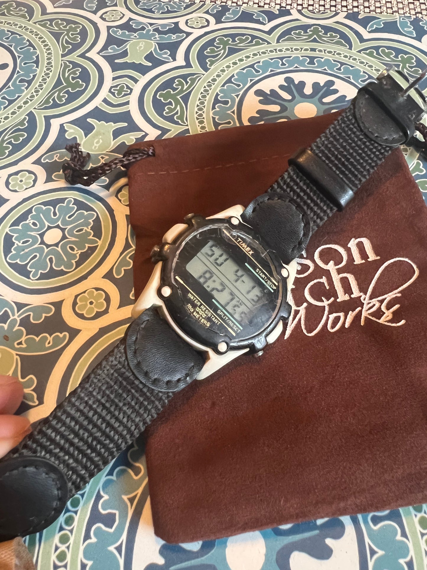 Men’s 1980’s Timex sports watch new battery
