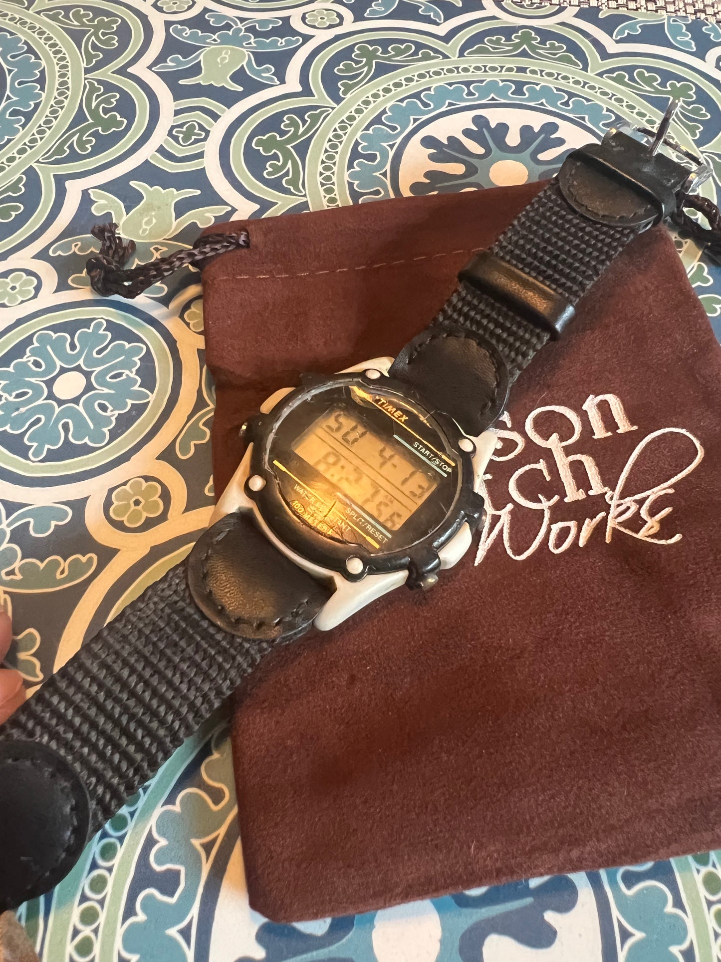 Men’s 1980’s Timex sports watch new battery