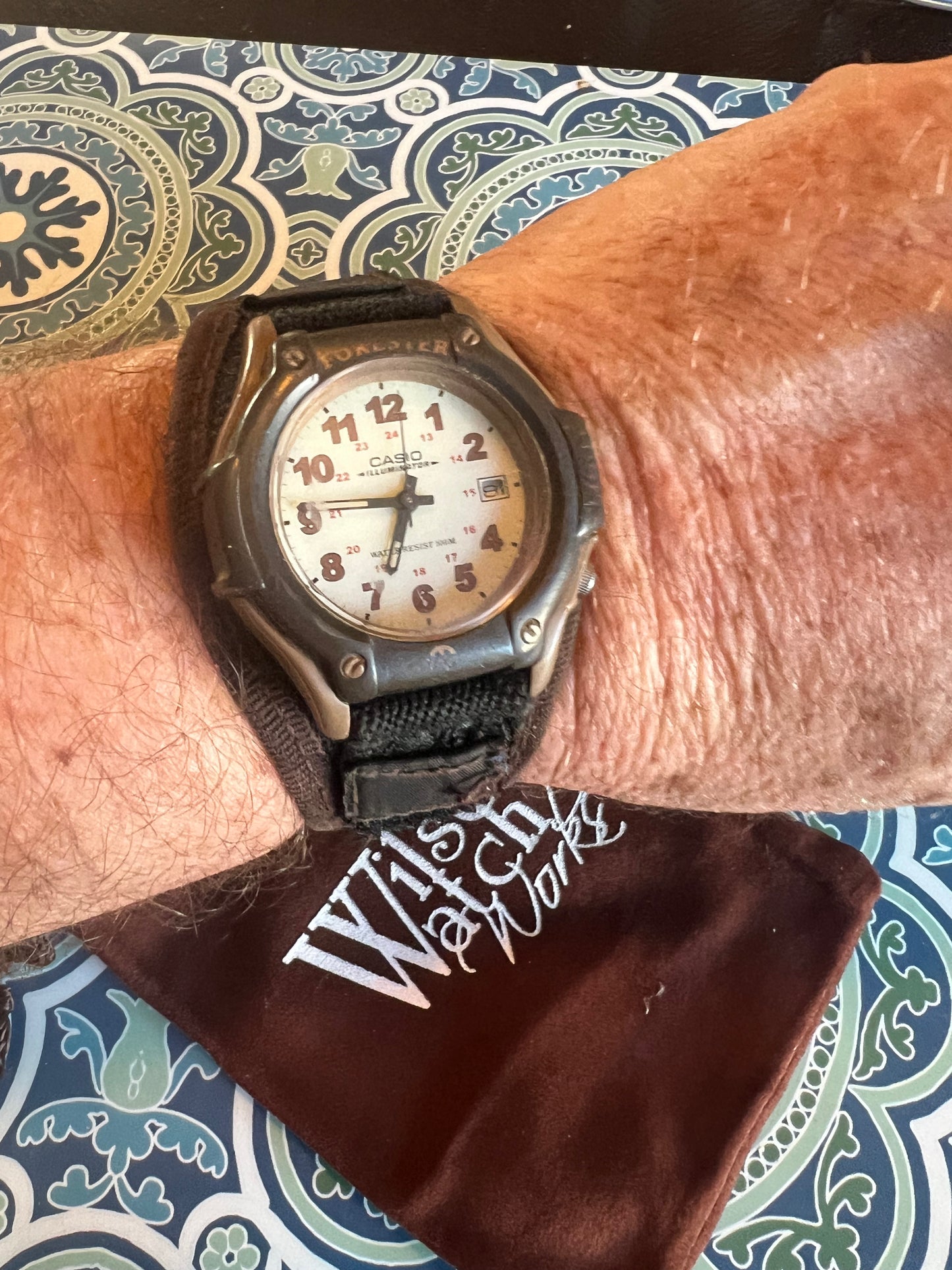 Men’s vintage Casio Forester brown/tan B5