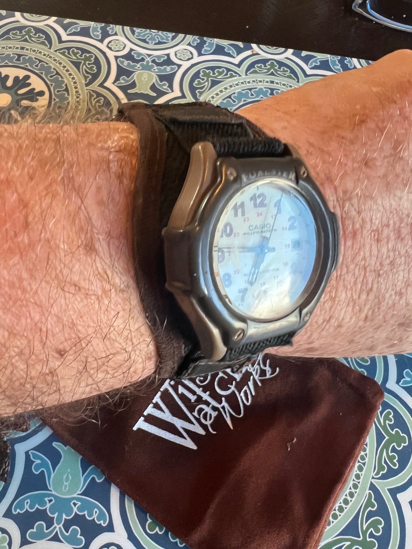 Men’s vintage Casio Forester brown/tan B5