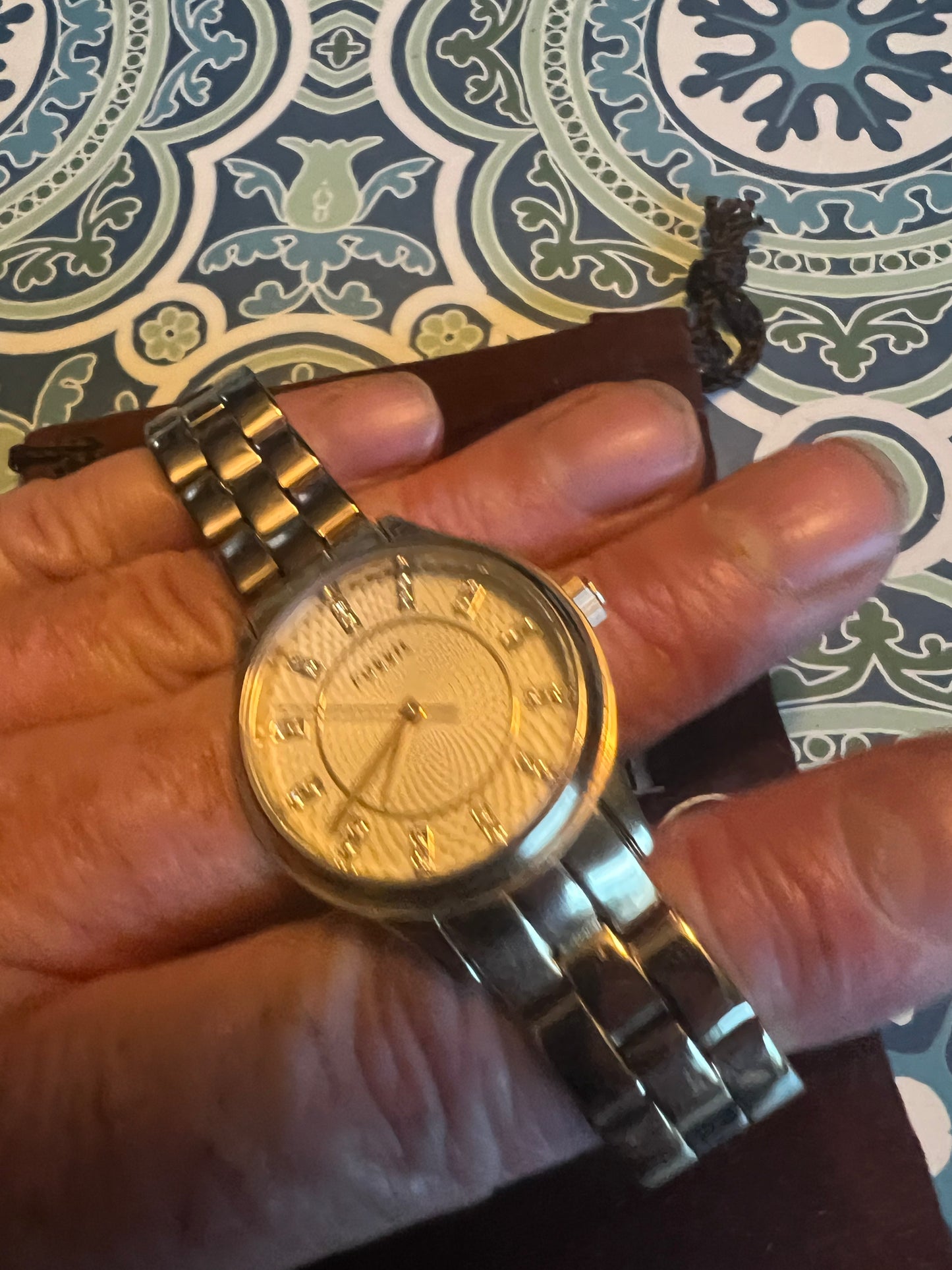 Gold Tone Fossil BQ1571 Water Resistant 5 ATM S/s Quartz Women's Watch b6