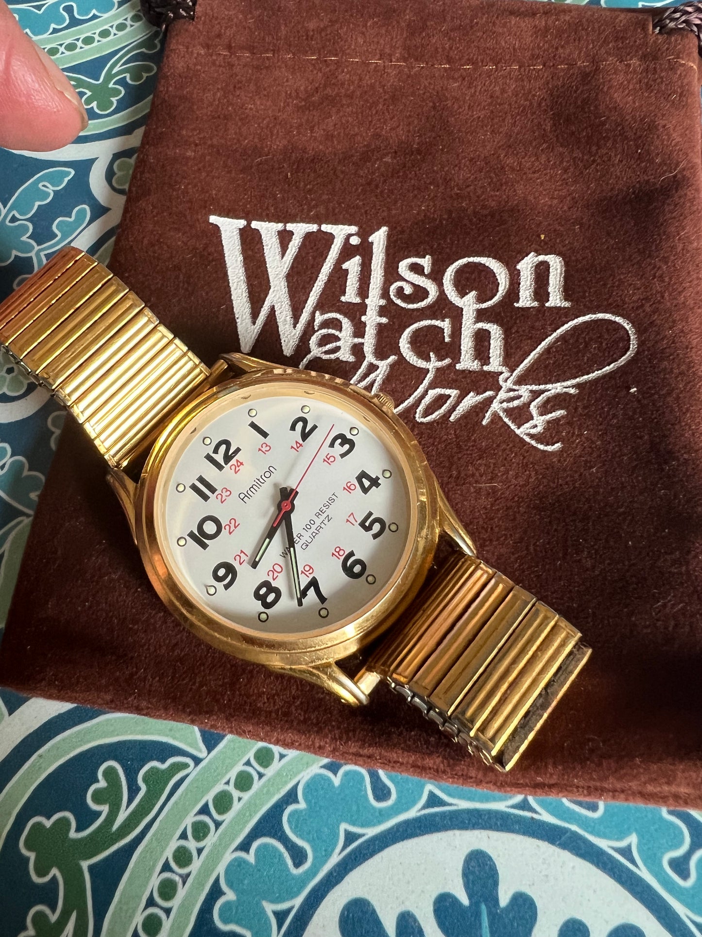 Men’s vintage Armitron railroad watch 90’s B6