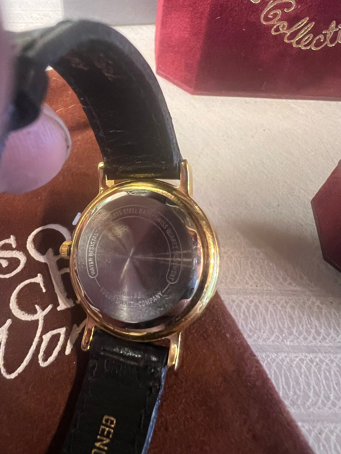 Dainty ESQ by Movado Swiss ladies watch gold tone B8
