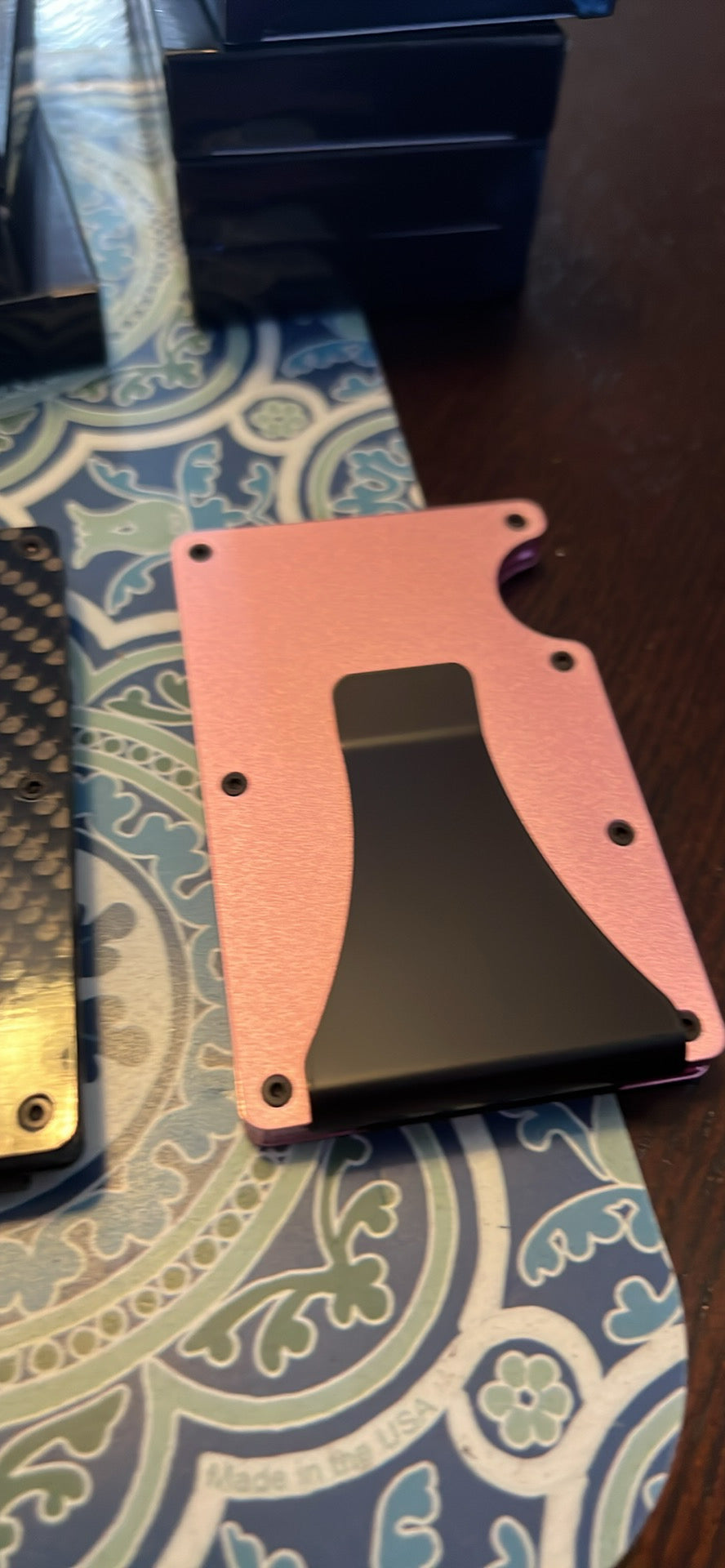 RFID minimalist wallet 10+ cards with money clip