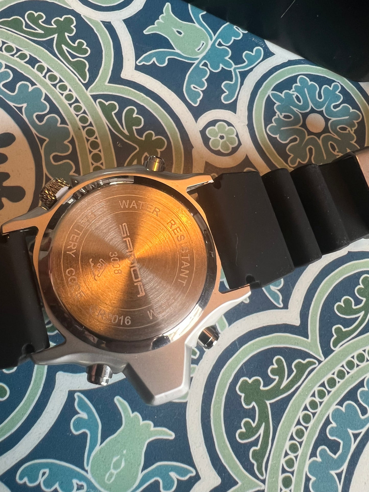 Sanda Men’s digi-analog blue dial sport watch