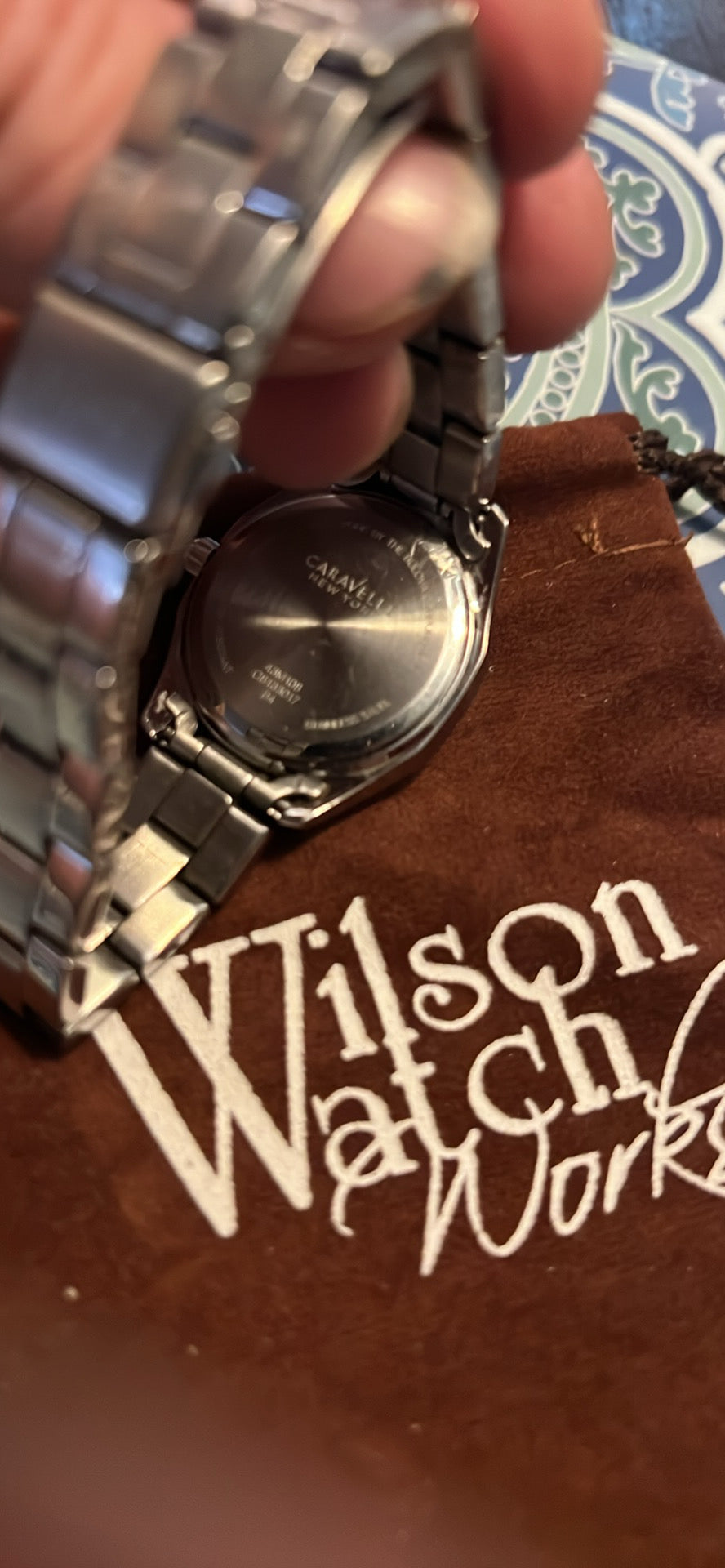 Lady’s Caravelle by Bulova crystal accent watch