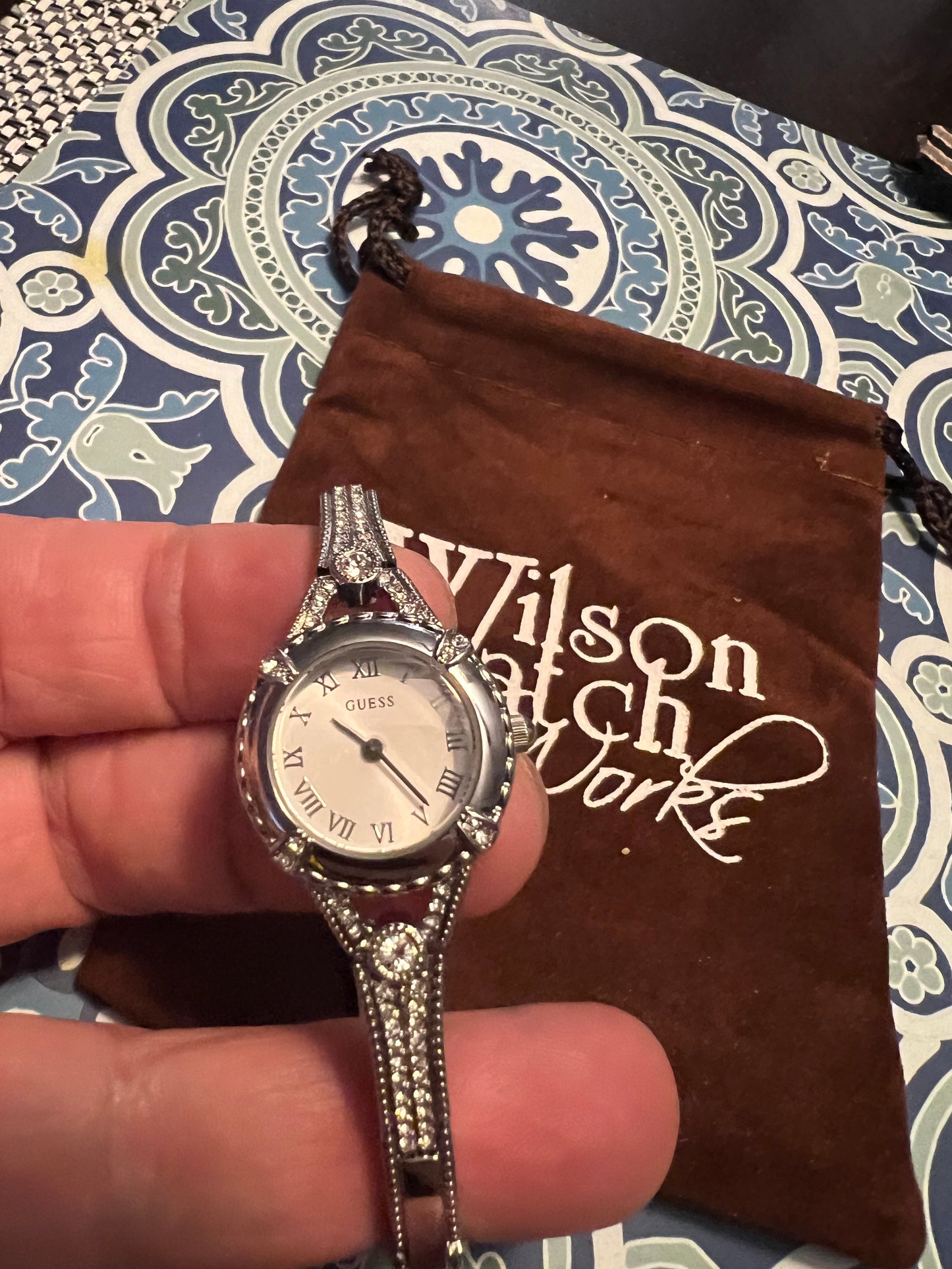 Guess lady’s dainty watch new battery and case gasket