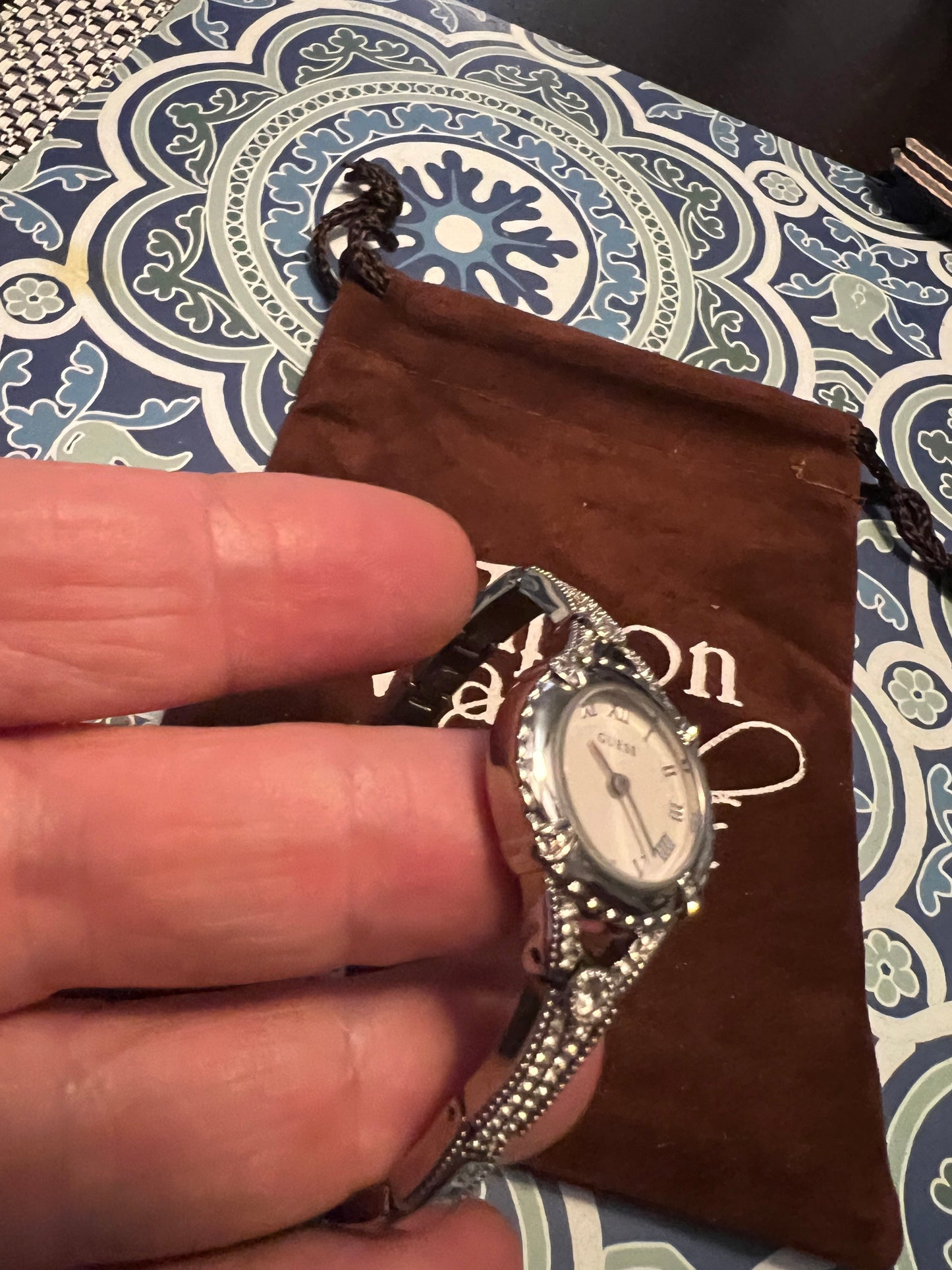 Guess lady’s dainty watch new battery and case gasket