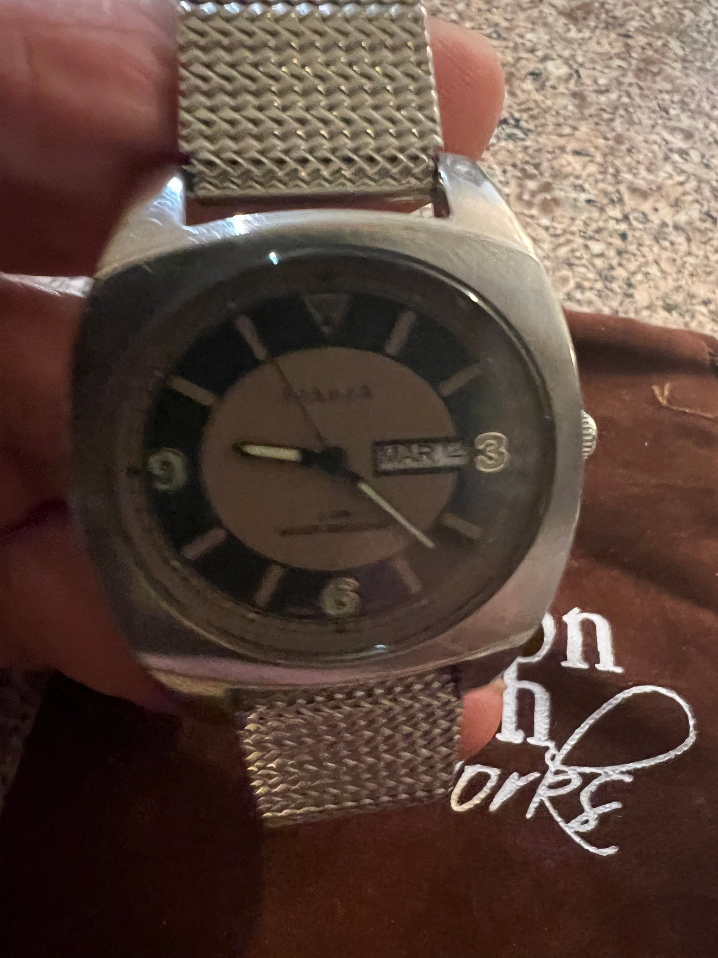 Men’s vintage DakotaTV dial 70’s vibe watch