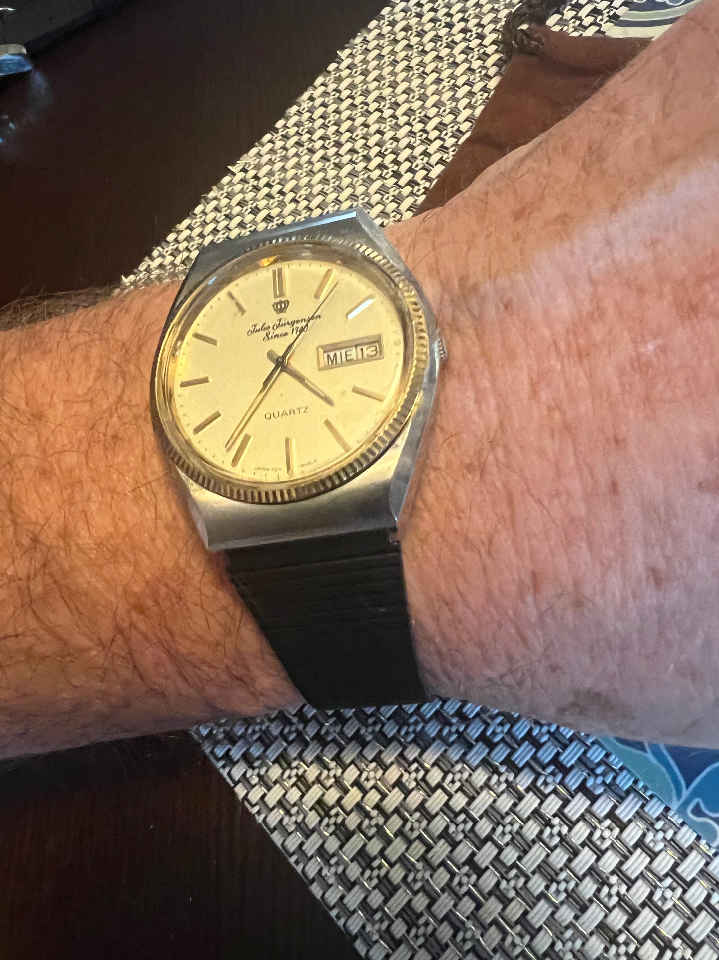 Men’s Jules Jurgenson men’s 1982 vintage watch