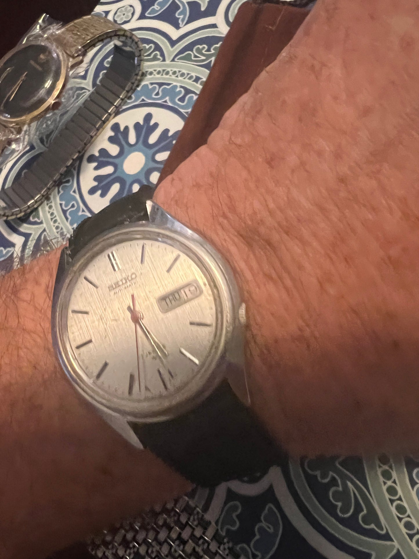 Men’s vintage Seiko automatic watch 7009-8599(P) runs perfectly