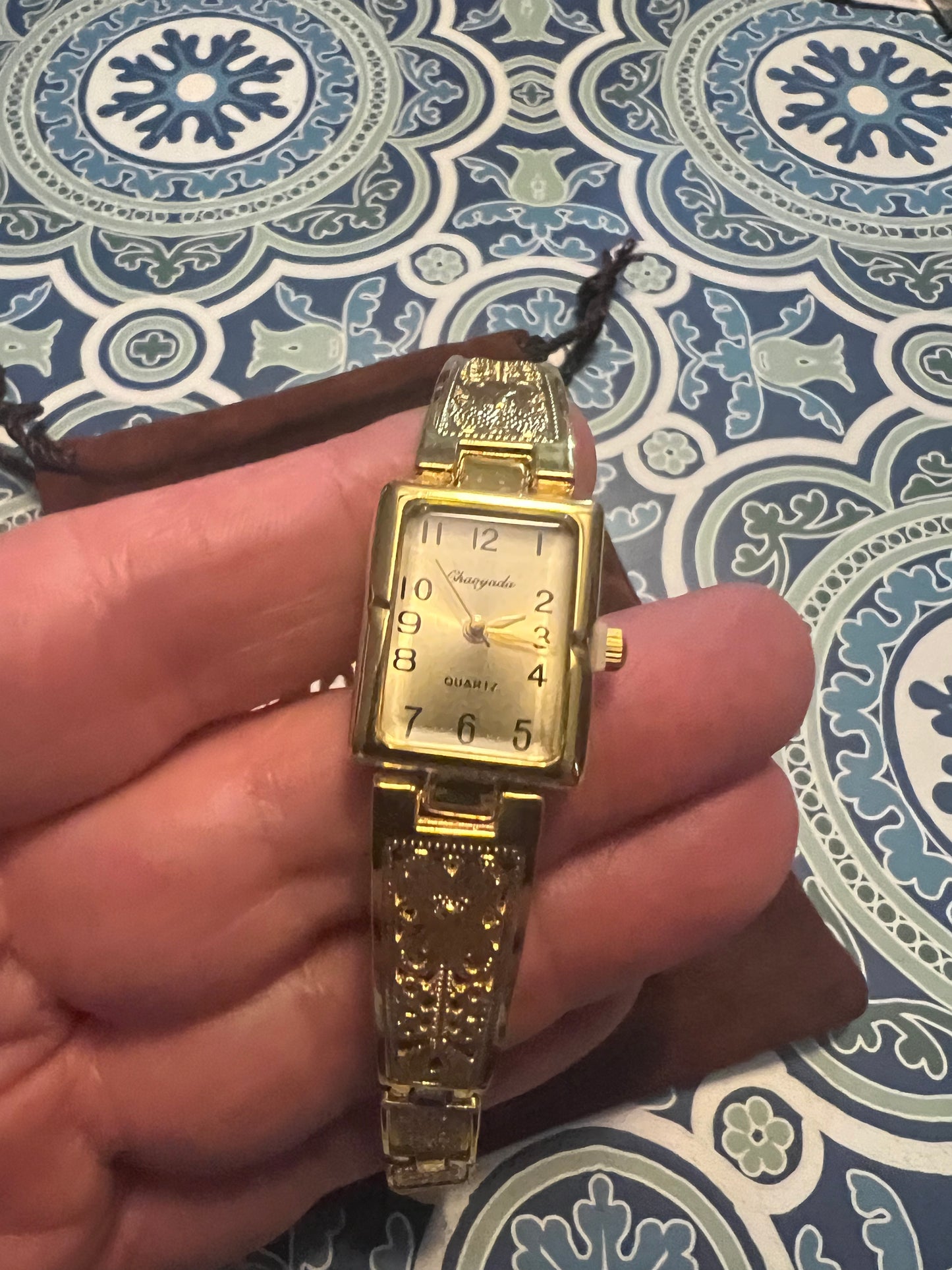 NOS dainty gold tone vintage style lady’s watch