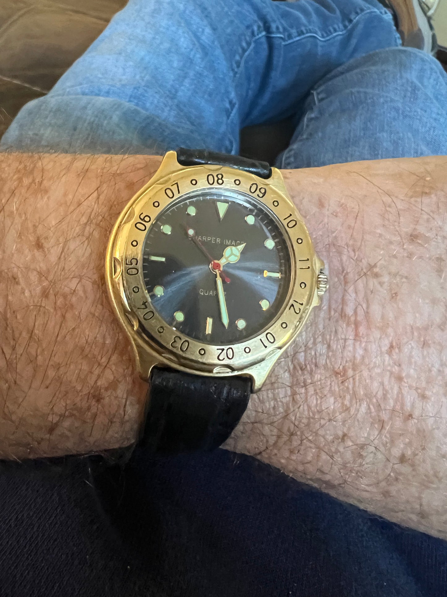 Men’s 90’s vibe Sharper Image Watch