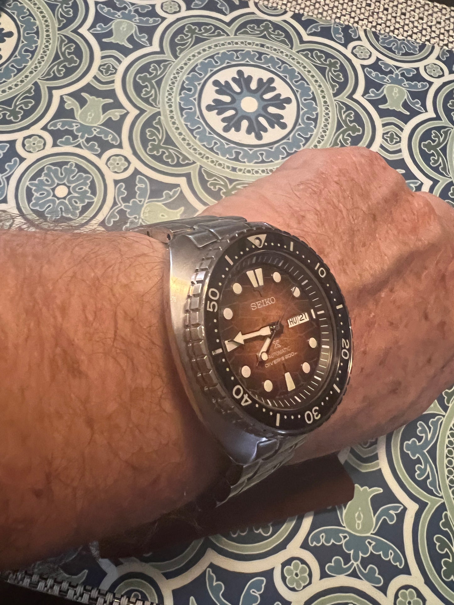 1
Seiko Prospex Ocean Conservation Turtle Diver Automatic Brown Dial Watch SRPH55