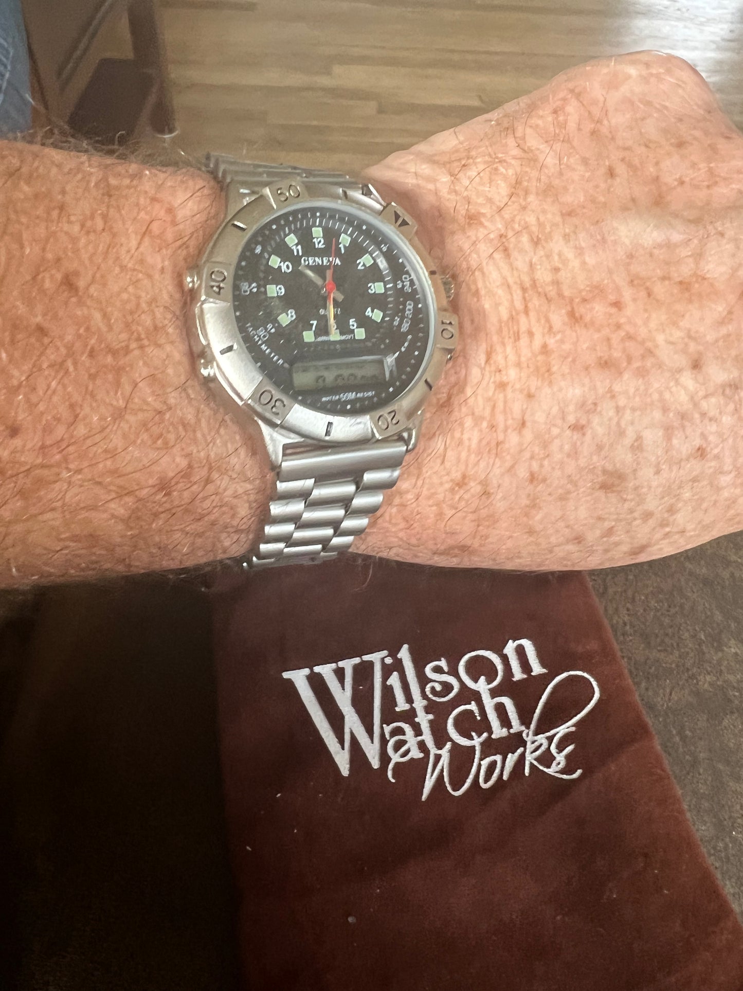 Men’s Geneva Vintage 90’s Digital/analog Watch New Battery