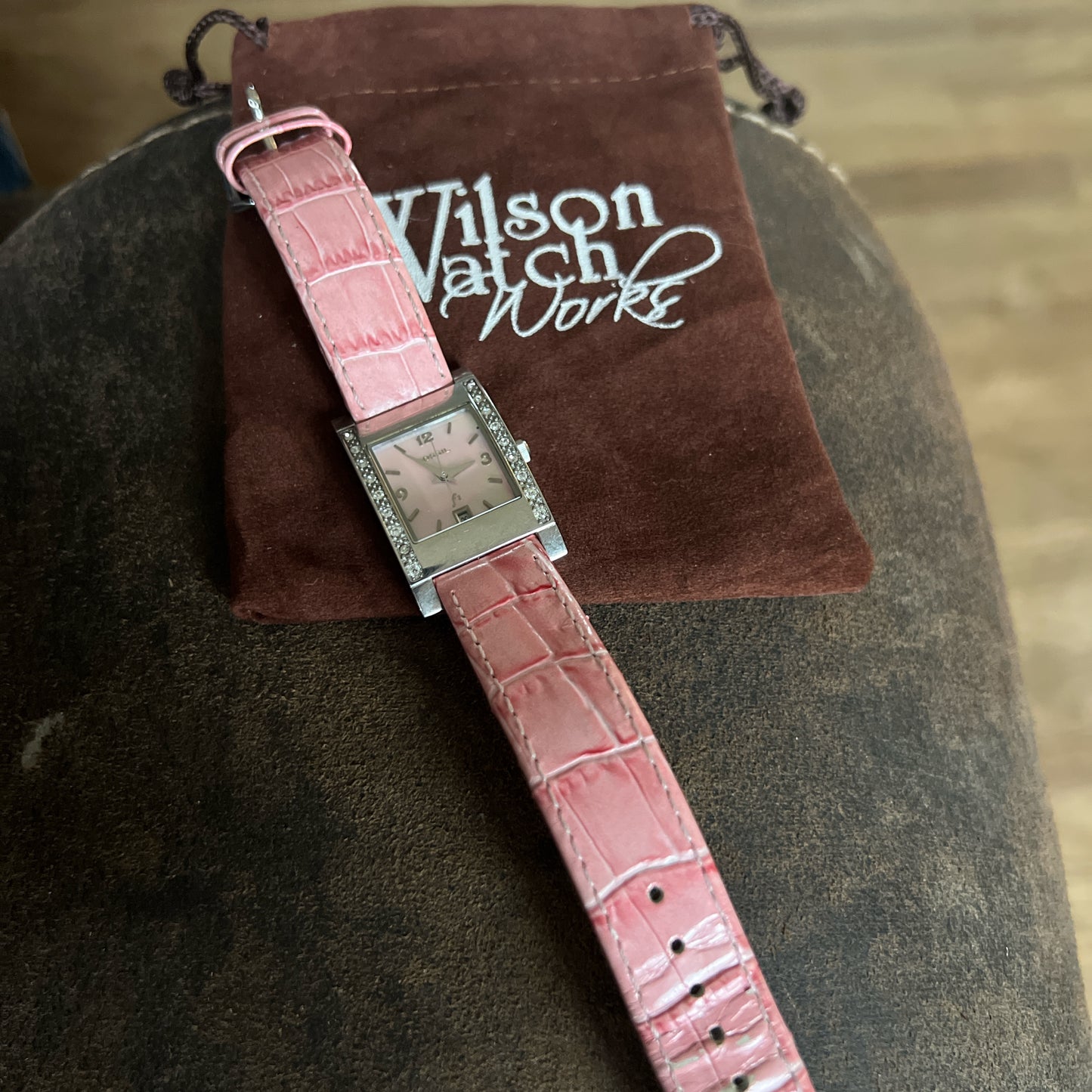 Fossil ES-9901 punk band MOP dial watch