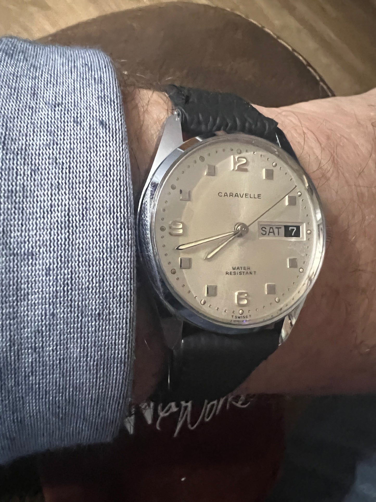 Men’s Caravelle vintage winding watch