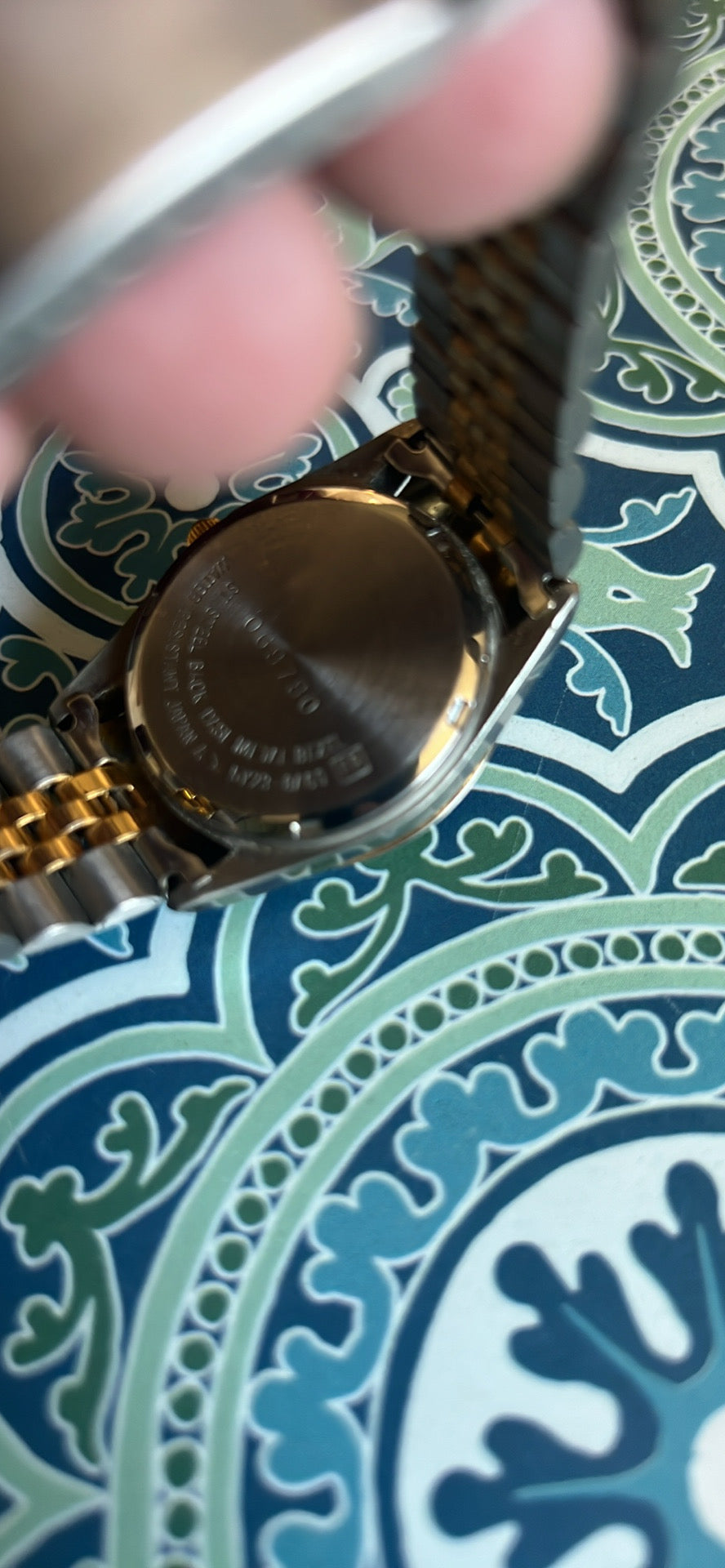 Men’s vintage Swanson Diamond 2 tone watch