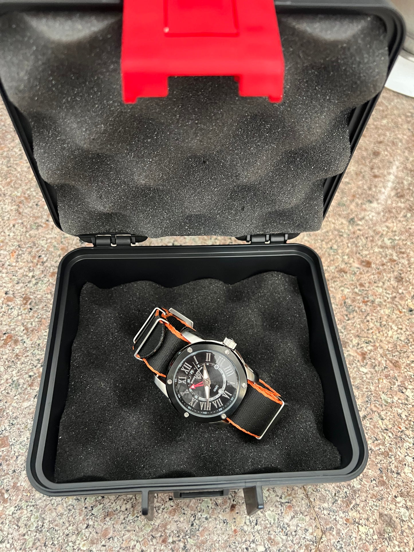 Men’s Swiss Legend Traveller GMT watch large dial. Swiss made