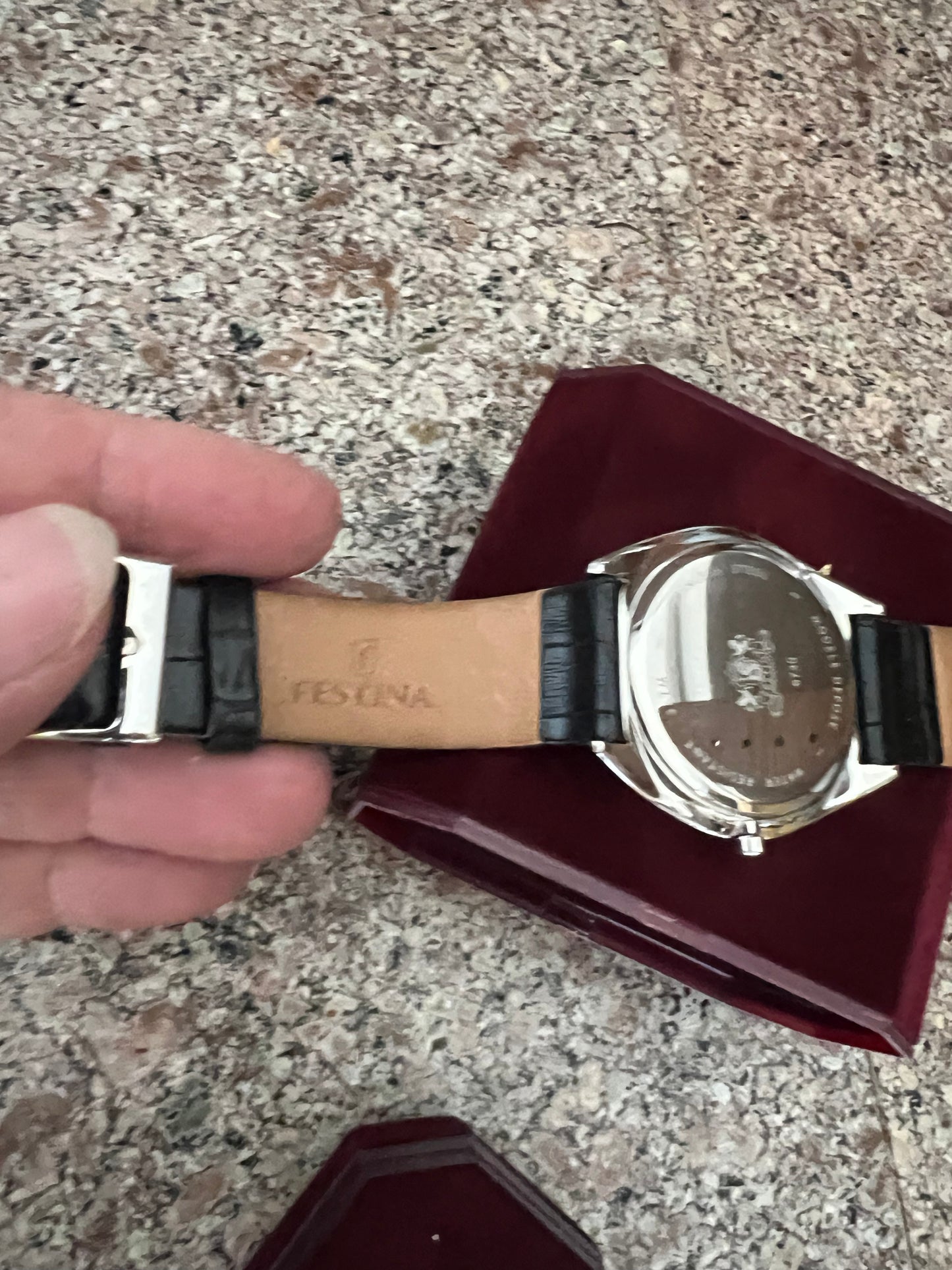 Men’s Festina slim-line under cuff dress watch