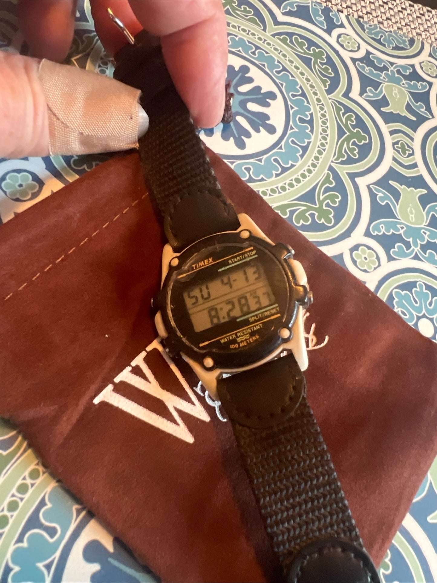 Men’s 1980’s Timex sports watch new battery
