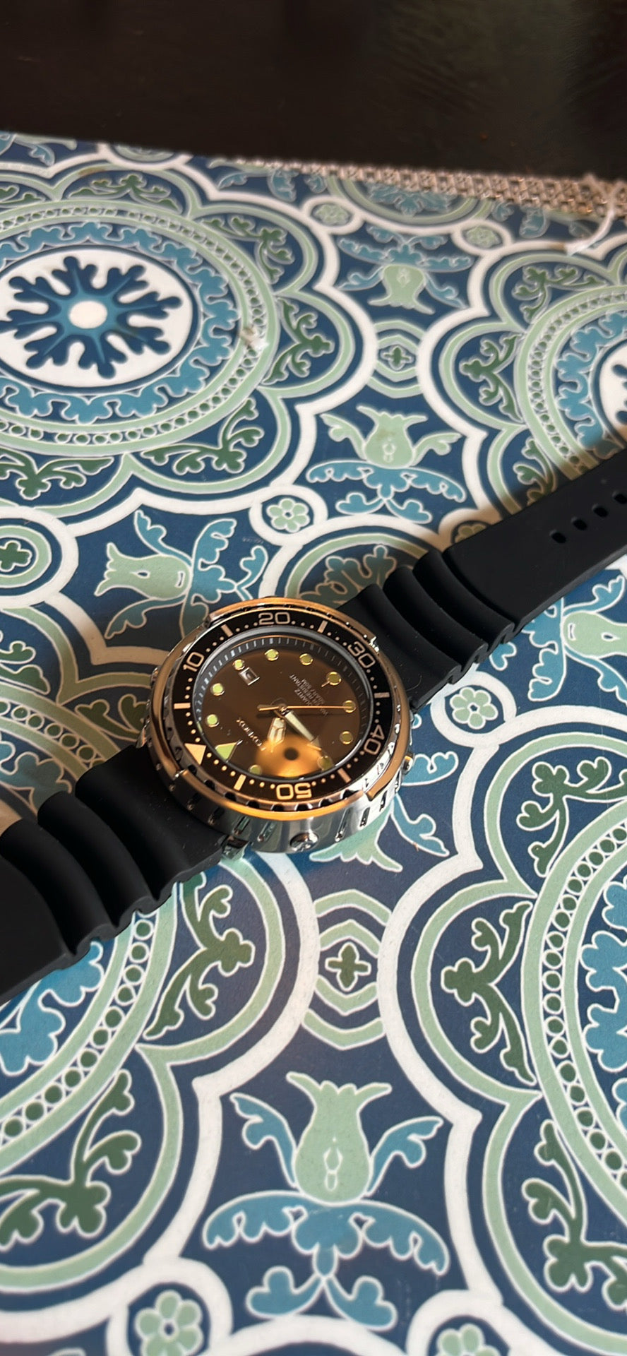 Men’s Foxbox 1853 black dial diver sport watch B7