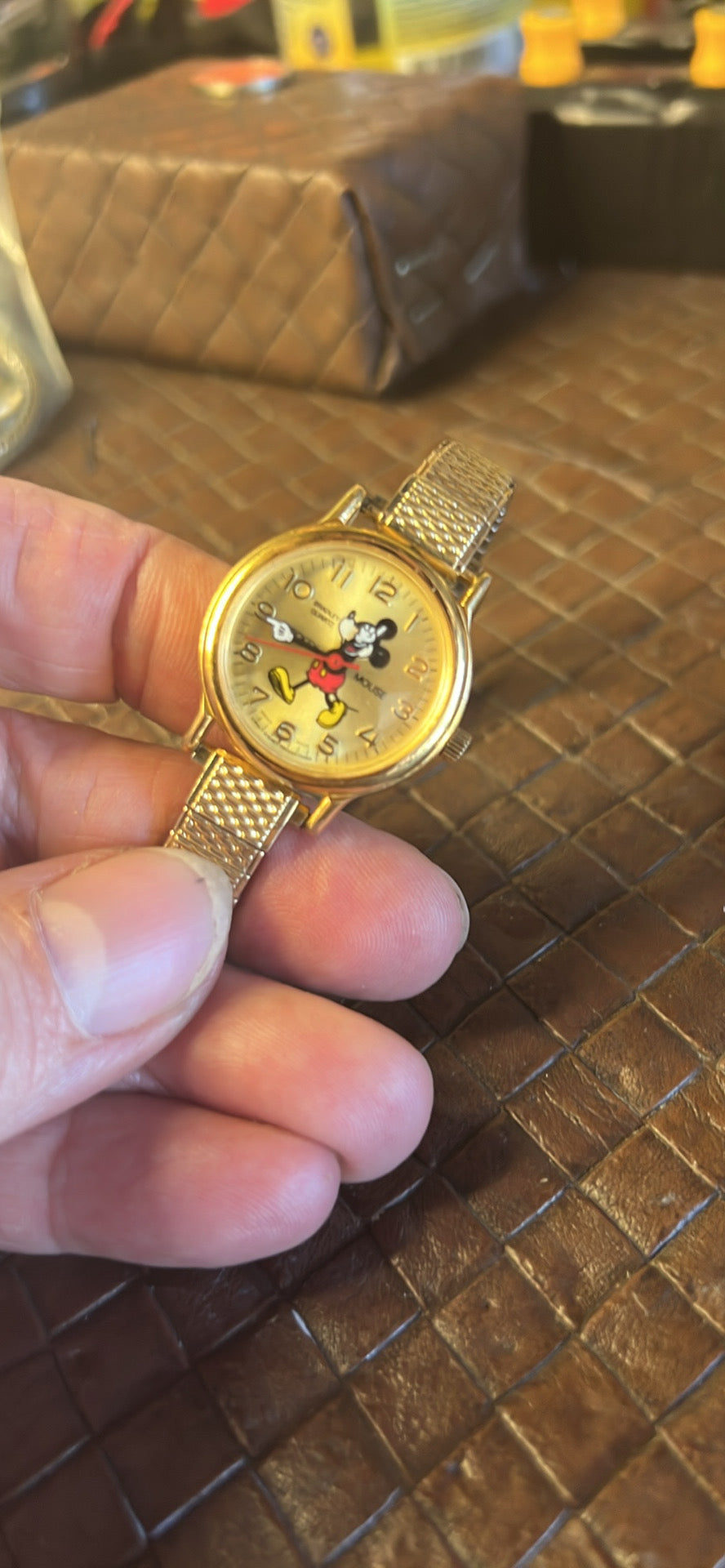 Bradley Swiss Mickey Mouse 50th anniversary ladies watch