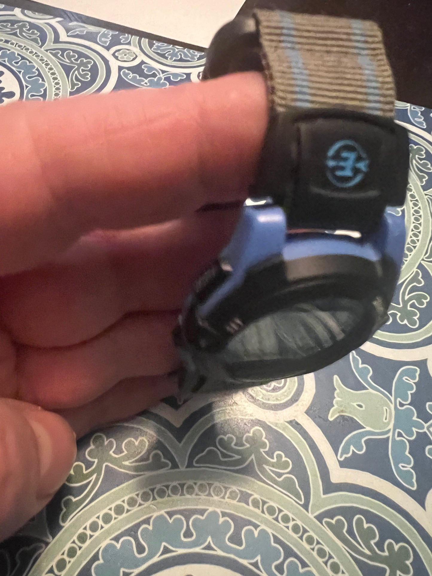 Timex Expedition Watch Vintage 90’s 34mm Blue Gray Nylon Mint. B6