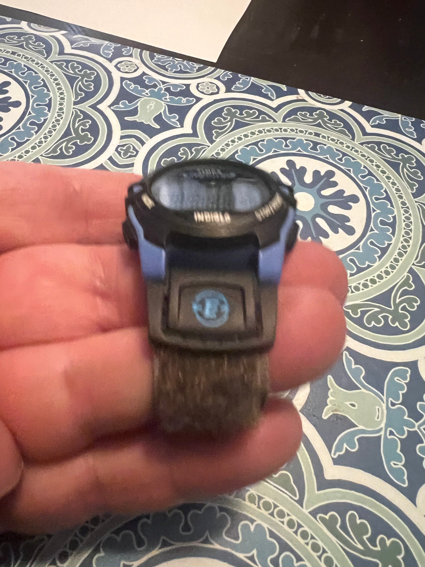 Timex Expedition Watch Vintage 90’s 34mm Blue Gray Nylon Mint. B6