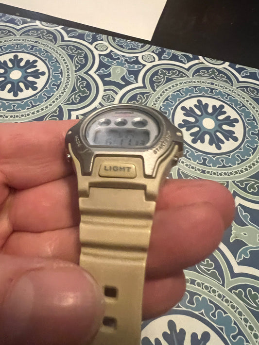 Casio 90’s Baby G 3121 BG-1301 White Digital Watch New Battery B6