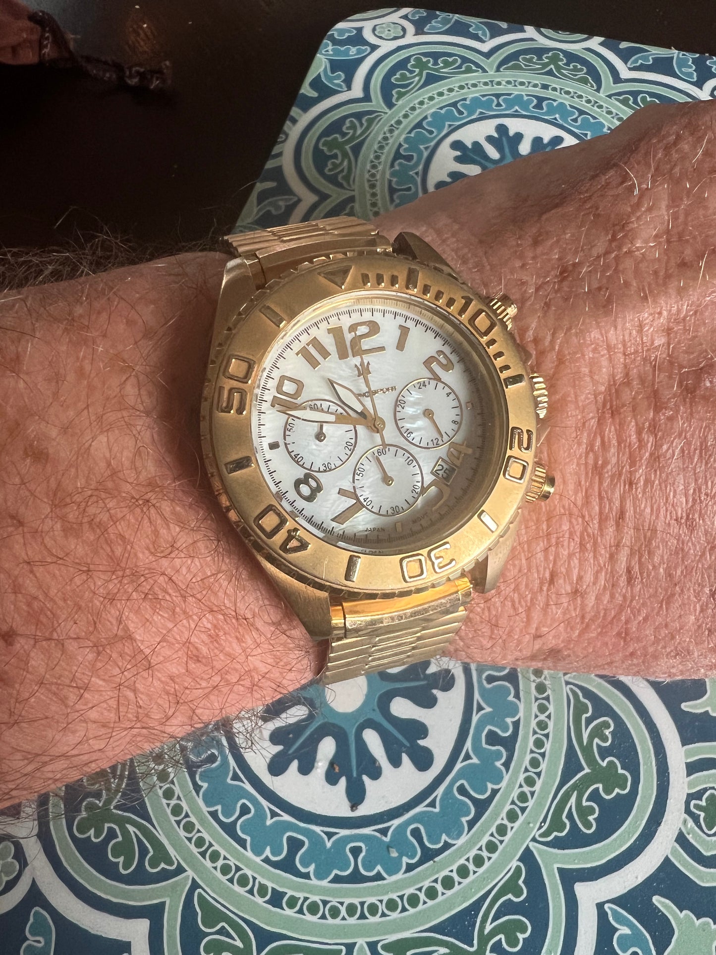 Men’s vintage Chronosport chronograph watch b6
