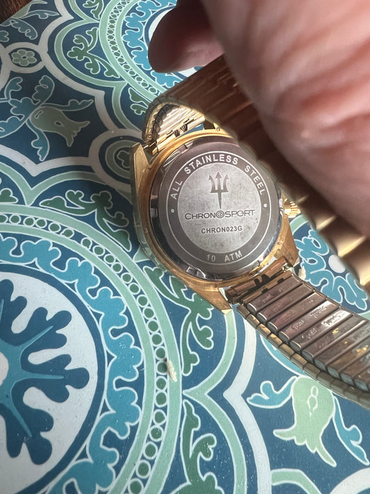 Men’s vintage Chronosport chronograph watch b6