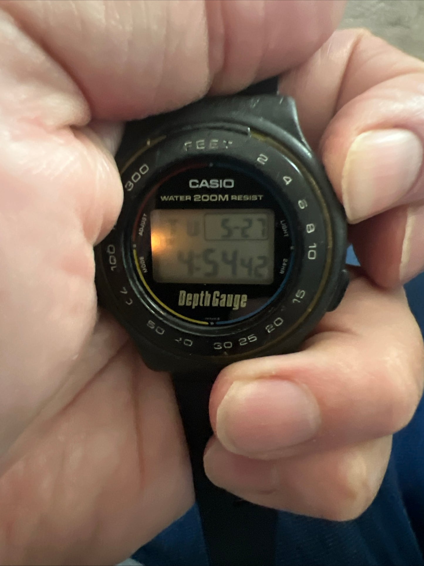 Rare Casio DG220DG depth gauge digital watch b6