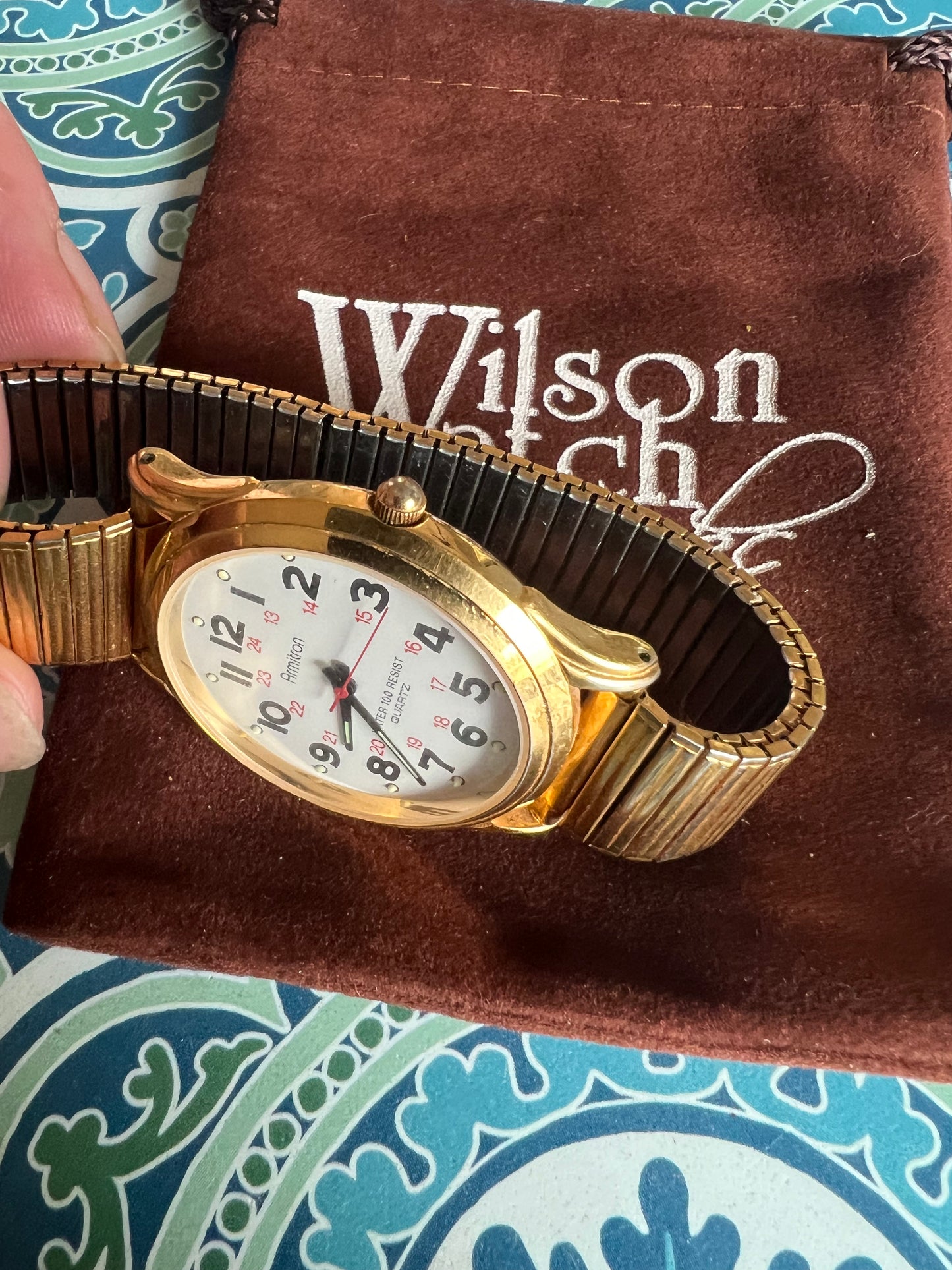 Men’s vintage Armitron railroad watch 90’s B6