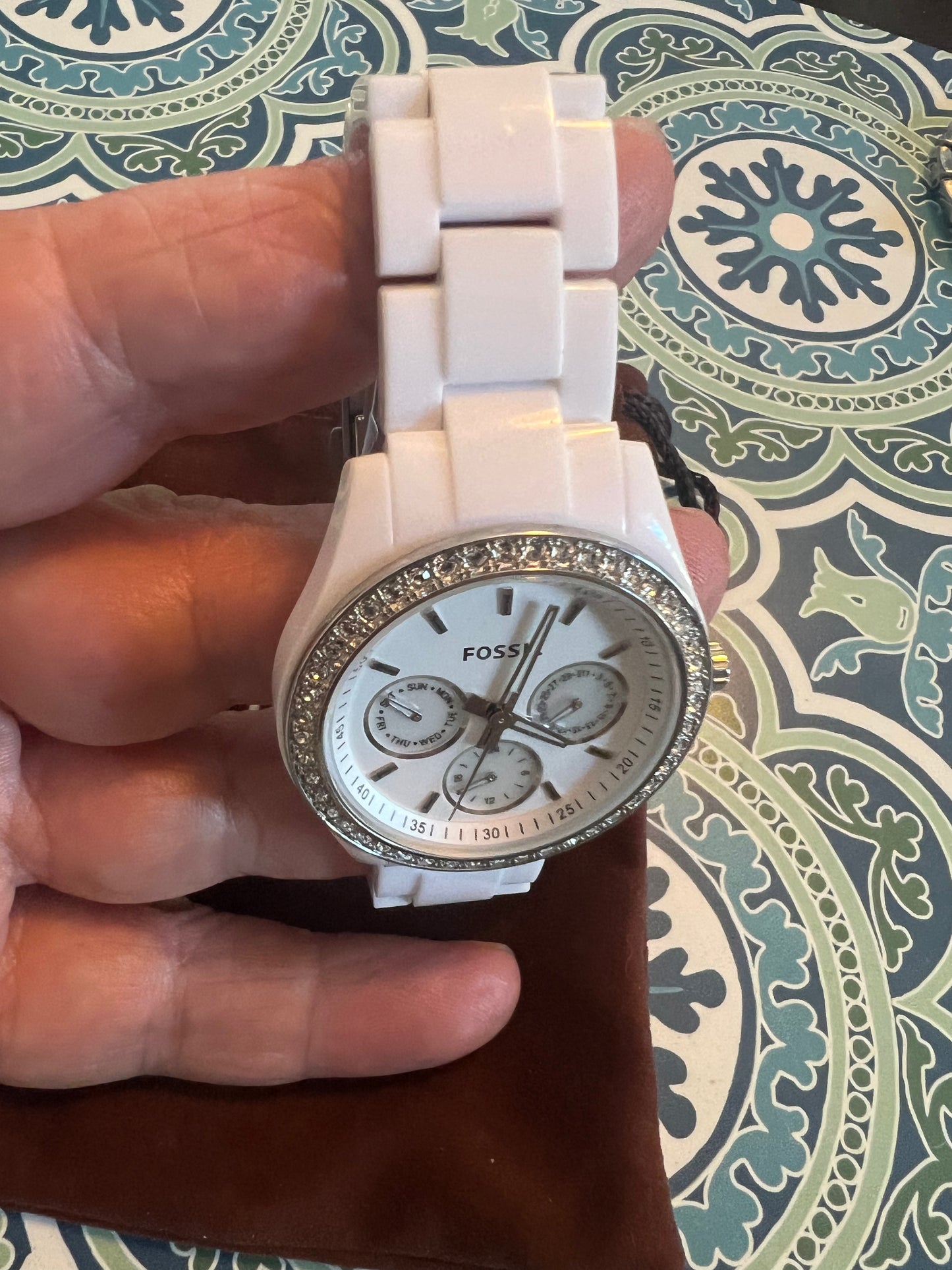 Fossil Boyfriend ES-1967 ladies watch like new, new battery B8