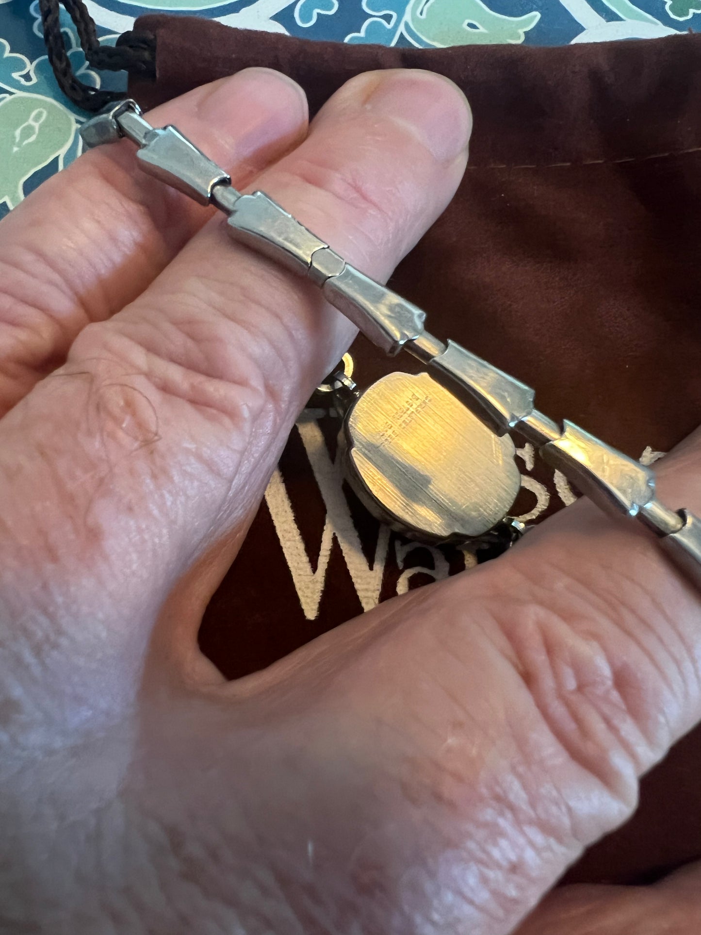 Timex 1968 dainty silver tone tiny winding watch B8