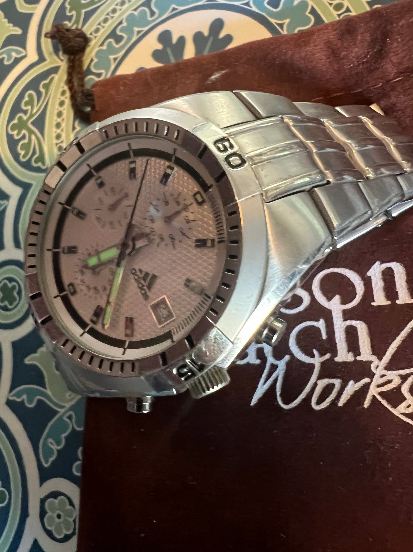 Adidas large diameter men’s chronograph watch ADP1784. B8